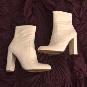 Steve Madden white boots